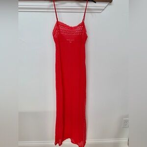 Victoria’s Secret Red Lace Slip Dress / Valentine’s Outfit - Size Small